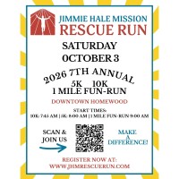Jimmie Hale Mission Rescue Run – 7th Annual 5K, 10K & 1-Mile Fun Run
