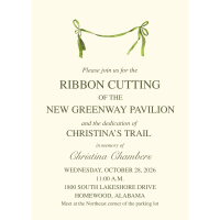 Ribbon Cutting for New Greenway Pavilion & Christina’s Trail Dedication