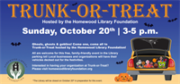 Homewood Library Foundation Trunk or Treat