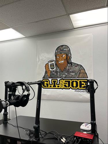 Our very own podcast room, Gowen Field
