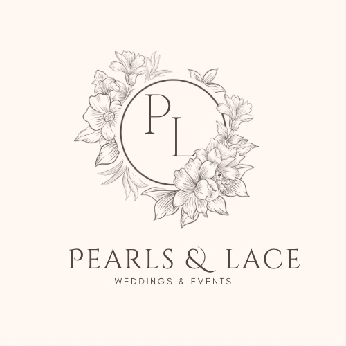 Pearls & Lace Weddings & Events Logo