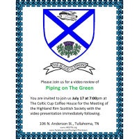 6th Annual Piping on The Green (Video Viewing)