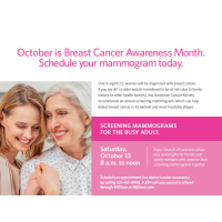 Screening Mammograms;s for the Busy Adult