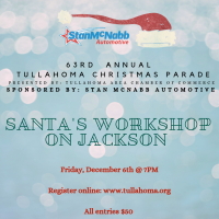63rd Annual Tullahoma Christmas Parade Sponsored by Stan McNabb Automotive