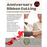 Anniversary Ribbon Cutting: Avalon Hospice 