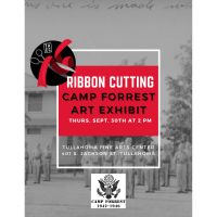 Ribbon Cutting: Camp Forrest Art Exhibit 