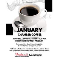 January Chamber Coffee co-sponsored by Good News Magazine and Beechcraft Heritage Museum