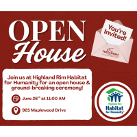 Open House - Highland Rim Habitat for Humanity