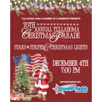 70th Annual Tullahoma Christmas Parade sponsored by Stan McNabb Automotive