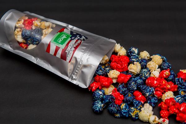 Co-branding gourmet popcorn w/ Union Bank & Trust
