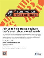 Virginia Construction Hike for Hope Sets New Fundraising Goal Ahead of May 2 Event