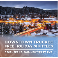 Truckee FREE Holiday Shuttle - Dec. 26 - New Year's Eve