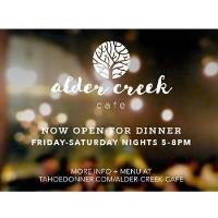 Alder Creek Cafe Now Open for Dinner