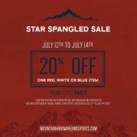 20% Off - One Red, White, and Blue item at Mountain Hardware & Sports