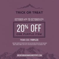 20% Off - One Purple Item at Mountain Hardware & Sports