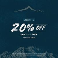 20% Off - One Blue Item at Mountain Hardware & Sports