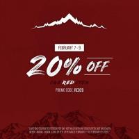 20% Off One Red Item at Mountain Hardware & Sports