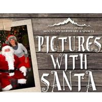 Pictures with Santa at Mountain Hardware & Sports