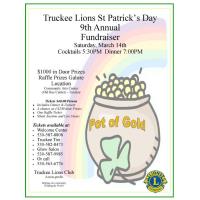 POSTPONED: 9th Annual Truckee Lions Club St. Patrick's Day Party & Dinner Fundraiser
