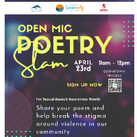 Open Mic Poetry Slam for Sexual Assault Awareness