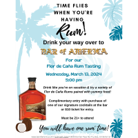 Bar of America Flor de Caña Rum Tasting
