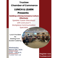 Truckee Chamber Lunch & Learn - Building a Strong Company Culture Effectively