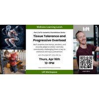 Lift Truckee Wellness Learning Lunch - Tissue Tolerance and Progressive Overload