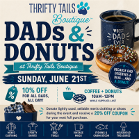Dads & Donuts at Thrifty Tails Boutique!