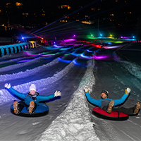 Disco Snow Tubing at Squaw Valley