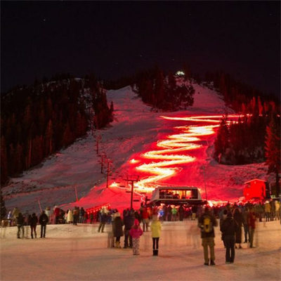 World's Largest LED Torchlight Parade at Squaw Valley
