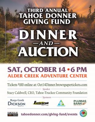 Tahoe Donner Giving Fund 3rd Annual Dinner and Silent Auction