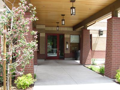 Entrance to Long Term Care Center