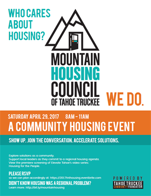 Community Housing Event: Mountain Housing Council of Tahoe Truckee
