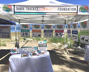 TTCF's summer booth at Concerts at Commons Beach (2015)