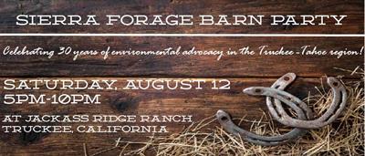 Sierra Forage Barn Party- MAP's 30th Anniversary