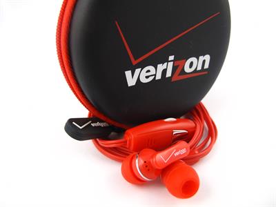 Verizon Earbuds in soft case