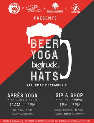 Beer -Yoga - bigtruck Hats