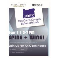 Spine and Wine Chamber Mixer with Southern Oregon Spine & Rehab