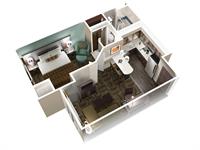 One Bedroom Suite Layout