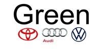 Green Toyota Volkswagen Audi