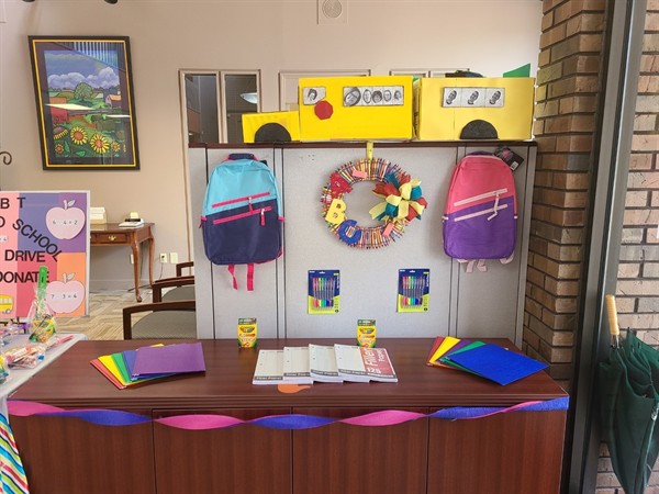 Durkin Branch - Back to School Donation Collection 