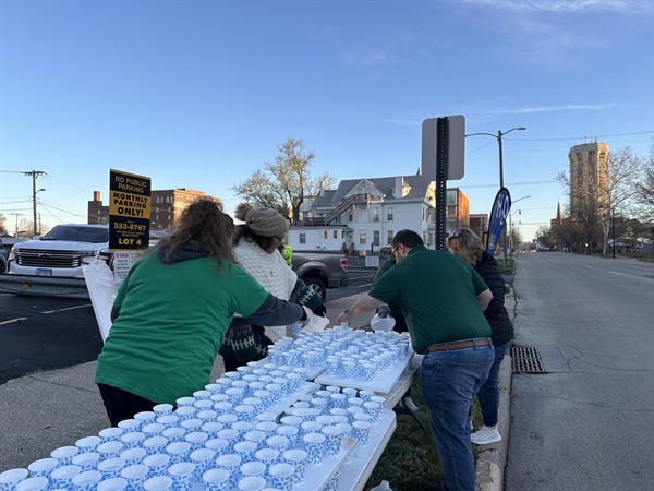 2025 Lincoln Presidential Half Marathon Water TableSetup!