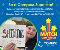 Compass for Kids TRIPLE Match Campaign!