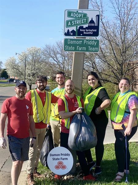 Cleaning up Montvale Drive!