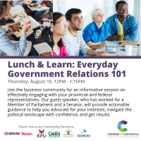 2024 08 15 Lunch & Learn: Everyday Government Relations 101