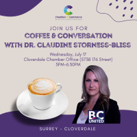 2024 07 18 Coffee & Conversation with Dr. Claudine Storness-Bliss