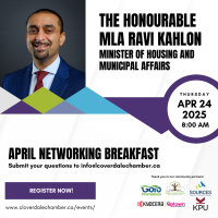 April Networking Breakfast - with MLA Ravi Kahlon