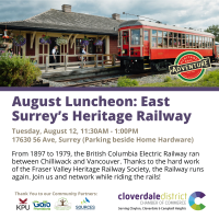 August Luncheon - Heritage Railway Ride