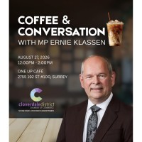 Coffee & Conversation with Ernie Klassen, Member of Parliament for South Surrey—White Rock