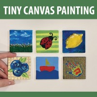 Tiny Canvas Painting